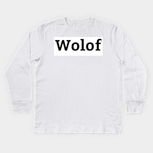 Wolof Kids Long Sleeve T-Shirt